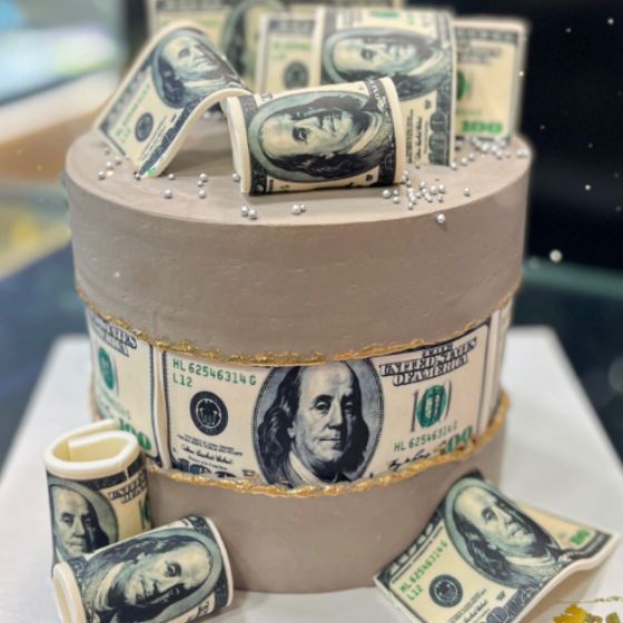 کیک تولد دلار