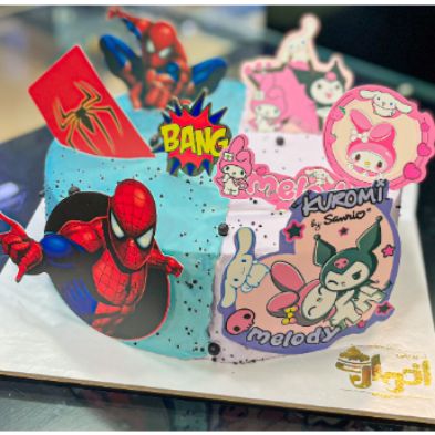 کیک دوطرفه کرومی - مردعنکبوتی