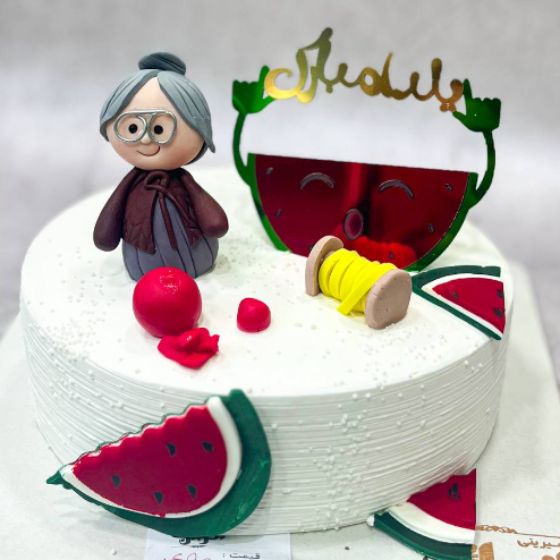 کیک ویترینی یلدایی