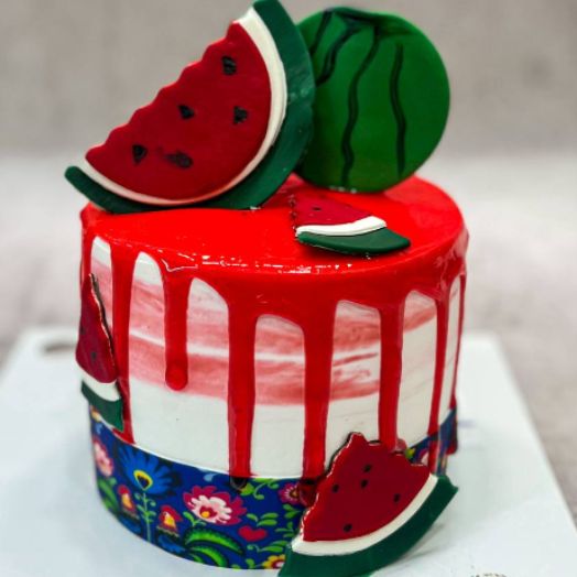 کیک ویترینی یلدایی