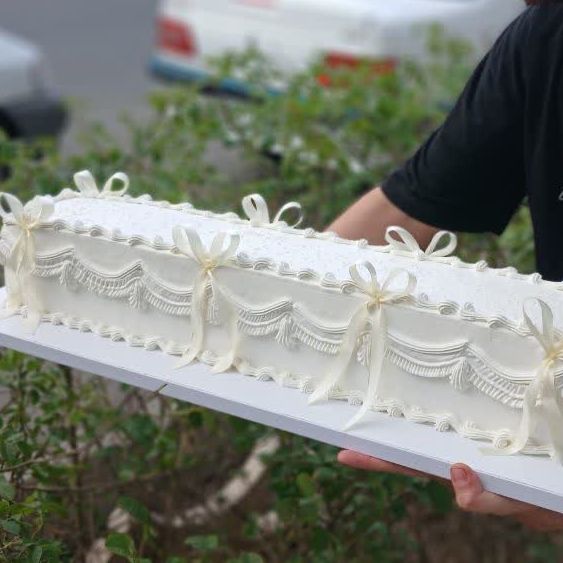 کیک جشن عروسی متری تصویر دوم