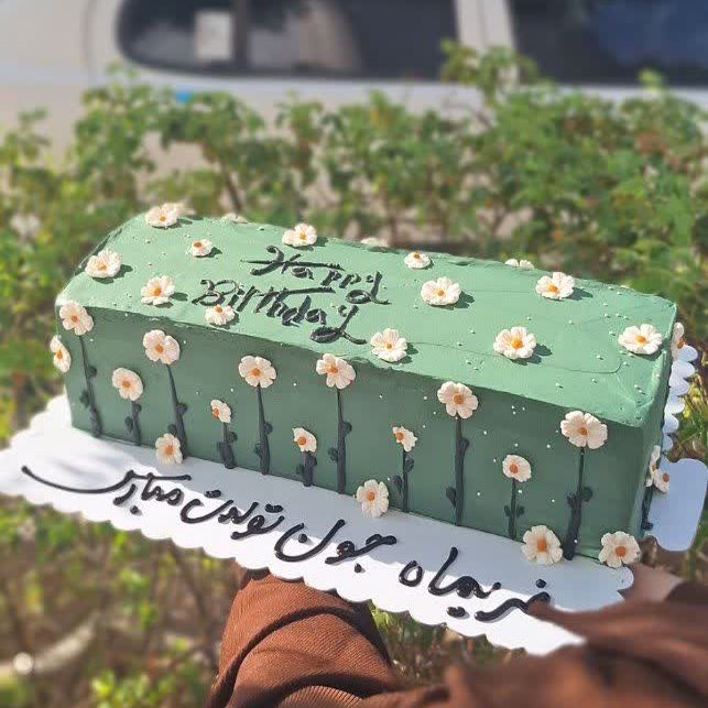 کیک تولد بابونه